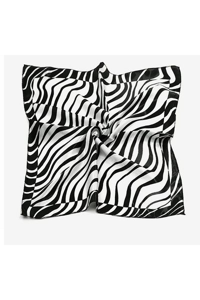 ÖrgüYastik Zebra Pattern Scarf (50 X 50)