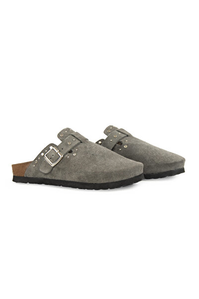 Pegia Women's Genuine Suede Sabo Slippers 215542