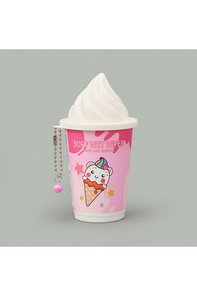Efemark Ice Cream Figured Wet Wipes - Asorti