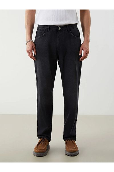 LC Waikiki Lcw Jeans Black Baggy Fit Men's Jeans Pants