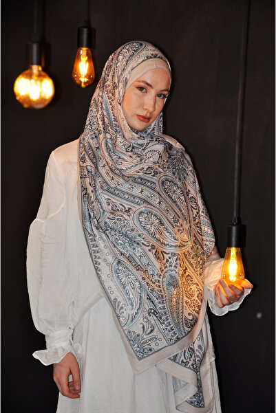 MSCARFS Şehriyar Pattern Cotton Voile Silk Shawl