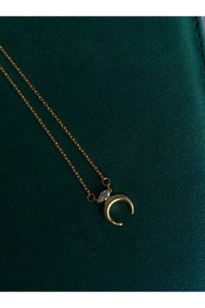 Miltonia 925s Hilal Gümüş Kolye