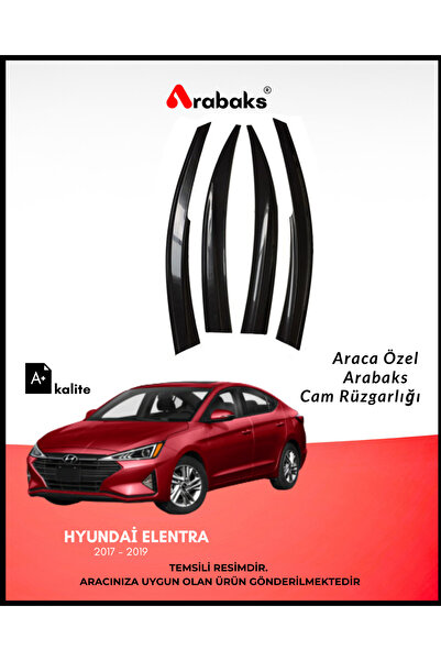Arabaks Hyundai Elentra 2017-2019 Cam Rüzgarlığı 4'lü Takım (MUGEN TİP, DAYAN...