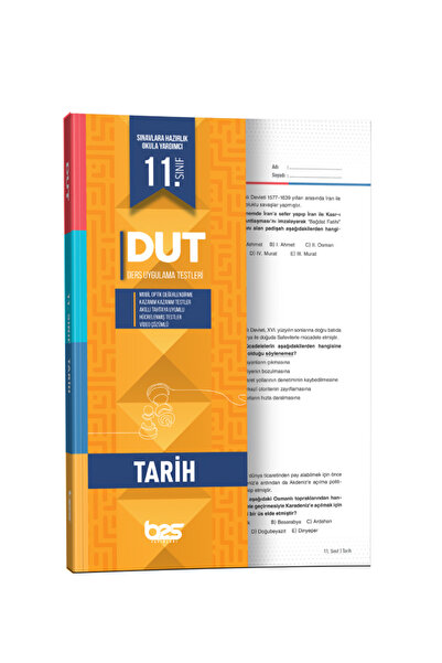 Bes Yayınları (DUT) Ders Uygulama Testleri 11.sınıf Tarih Uygulama Testi