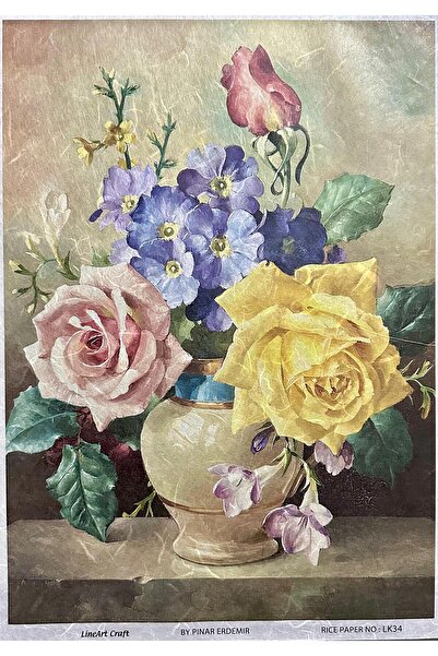 LİNEART PİRİNÇ DEKOPAJ KAĞIDI LK34