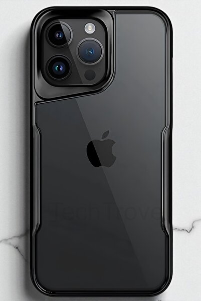 TechTrove iPhone 14 Pro Max Kılıf Arkası Şefaf Tasarım Lazer Kaplama Sararmaz...