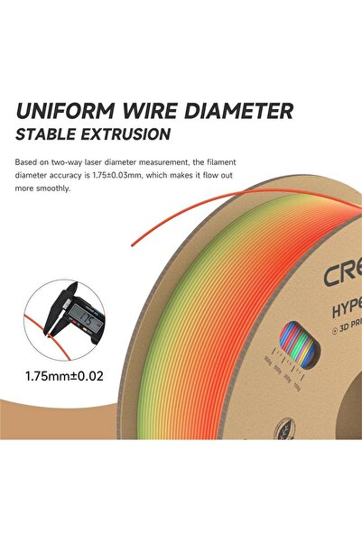 Creality Hyper Rainbow Pla Kısa Yabani Çiçek Filament 1,75mm 1000Gr - Urhanshop Yetkili Satış