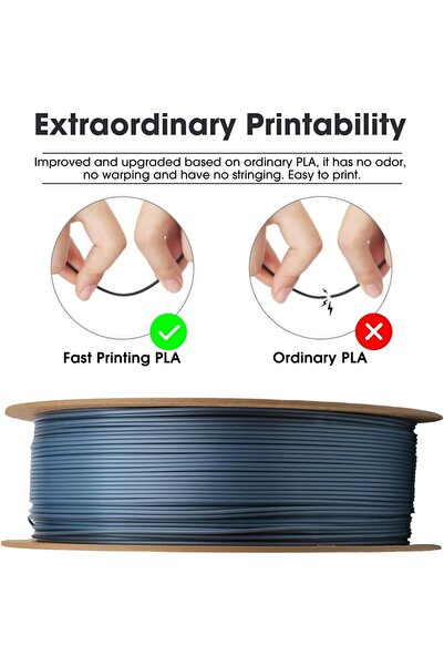 eSun Basic Pla Gri Filament 1,75mm 1 Kg - Urhanshop Gönderimli