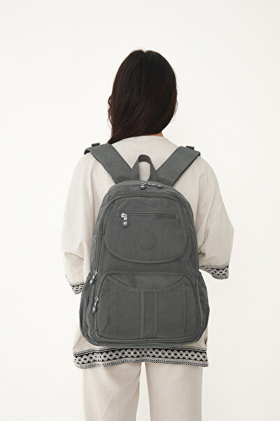 çkn sedat çakan çanta & fular & aksesuar 5 Compartment Water-Resistant Fabric Backpack (School Bag)3061