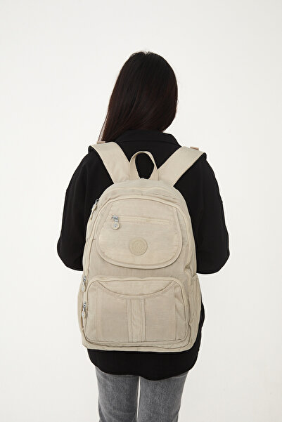 çkn sedat çakan çanta & fular & aksesuar 5 Compartment Water-Resistant Fabric Backpack (School Bag)3061