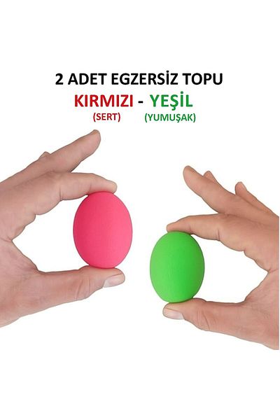 FLYDEN 2 Hardness Silicone Hand Wrist Finger Strengthening, Postoperative Hand Stress Exercise Ball Set of 2