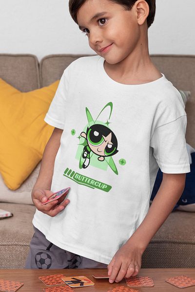 SEVBANO Tricou pentru copii cu desene animate unisex Power Puff Girls (1-12 ANI)
