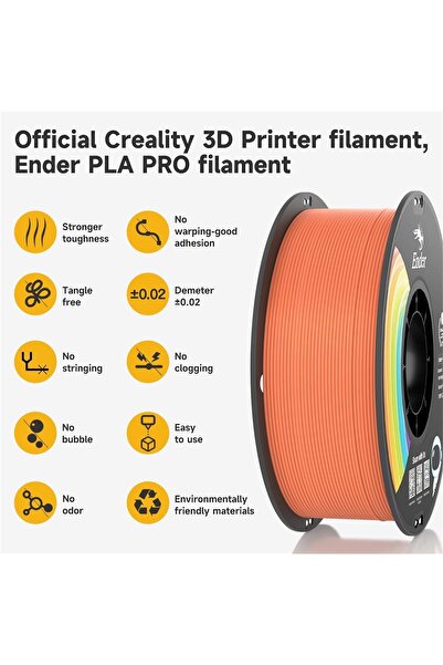 Creality Ender Pla+ Filament Turuncu 1.75mm 1Kg