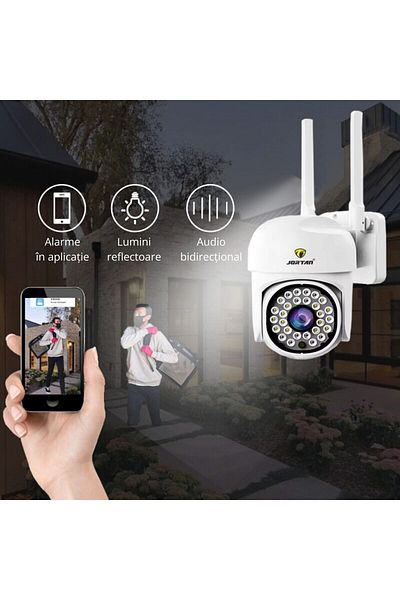 Jortan Camera de supraveghere WiFi 2MP, Full HDYoosee, Alb + Card 32GB