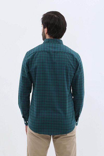 SHIRTSPRO shirtpro oxford regular fit long sleeve button down collar shirt in deep