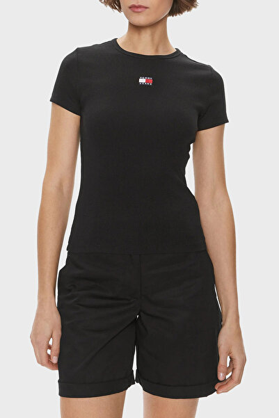 Tommy Jeans Pamuklu Slim Fit Bisiklet Yaka Fitilli T Shirt T SHİRT DW0DW17881...