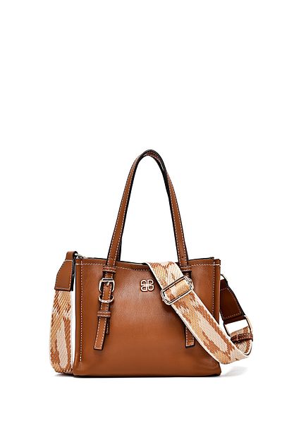 Derimod Women's Tan Long Strap Classic Shoulder Bag 25Sbd250618
