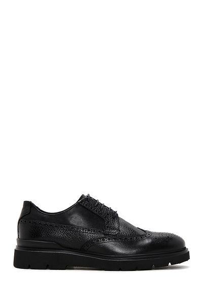 Derimod Men's Black Lace-Up Leather Casual Shoes 25Wfd610818