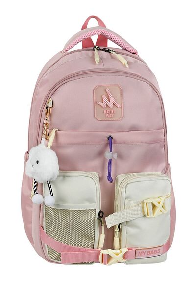 ms mixxstore Large Size Luxury Water Resistant Fabric Travel Backpack Middle School and High School Bag