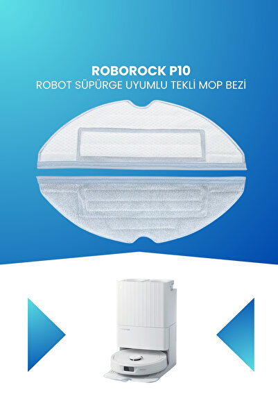 ELECTROLL Pânză de mop unică compatibilă cu aspiratorul robot Roborock P10