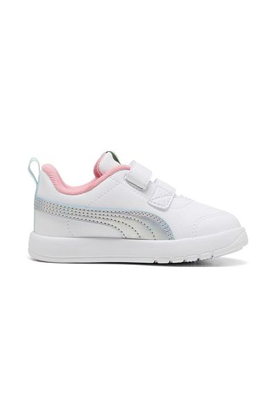 Puma Children's White Courtflex V3 Spacebelle Vinf Casual Shoes 404346-01