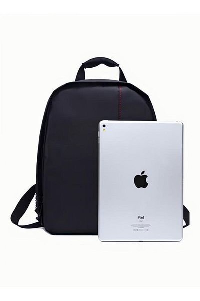 Generic Nylon DSLR Camera Backpack With Rain Cover Black