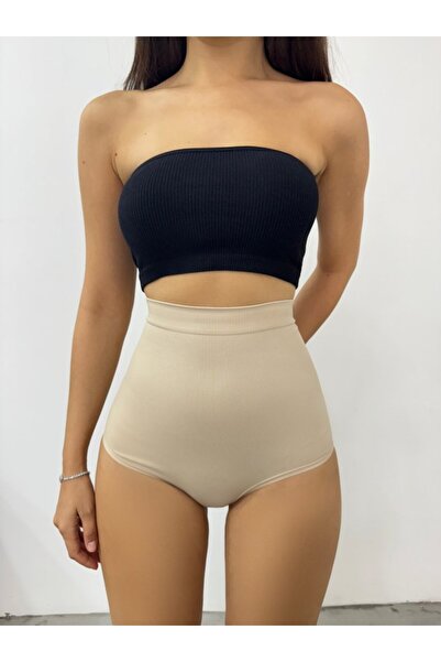 Moda Ebrar Silicone Long Waist Slip Corset -Cream -Collection