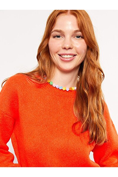 LC Waikiki Crew neck solid long sleeve women knitwear sweater