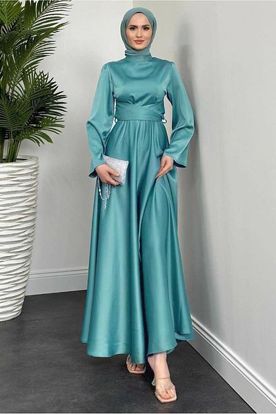 TRENDTESETTÜR ΓΥΝΑΙΚΕΙΟ ΜΠΛΕ (AQUA) ΚΑΛΥΜΜΑ ΒΡΑΔΙΝΟ ΦΟΡΕΜΑ T 5016