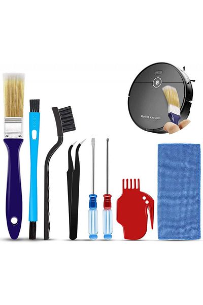 Midukit vacuum cleaner cleaning kit, plastic/metal, multicolor, 8 pieces