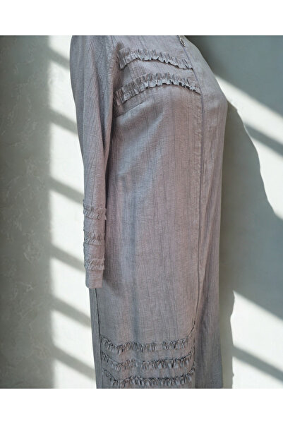 JALİA Batik Strawberry-Ruffle Detail Zipper Araboy-6070