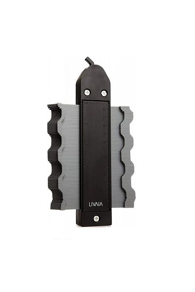 Livaia Flexible contour measuring tool Livaia, plastic/metal, black/grey, 19.5 cm