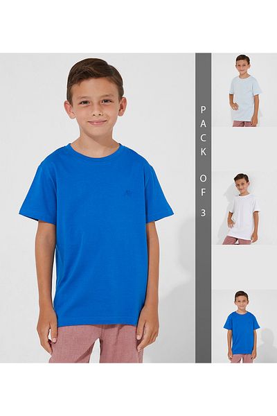 Aeropostale Aero Kids Boys Pack of 3 Short sleeves tshirt