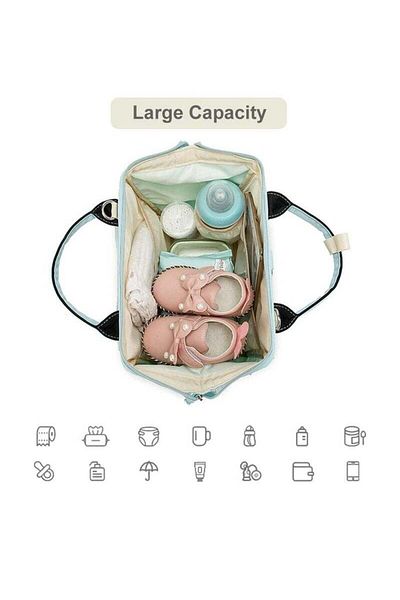 COOYA Portable Multi-functional Diaper Bag,scientific Partition,waterproof And Durable,for Traveling,pink