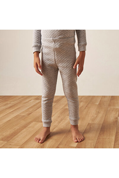 Juniors Textured Thermal T-shirt and Pyjama Set