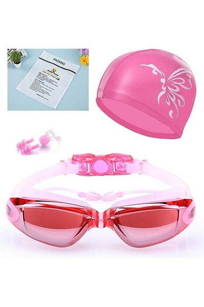 fun zone Rock Pow 5-In-1 Swim Goggles And Cap Set
