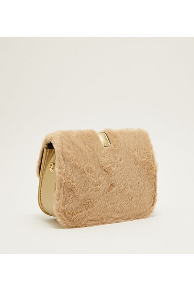 Aeropostale AERO GIRL'S FUR DETAIL ENVELOPE CROSSBODY BAG