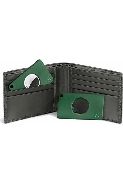 SEKAM Set de 2 suporturi pentru carduri/etichete, verde, ABS, 8 x 4,8 x 0,45 cm