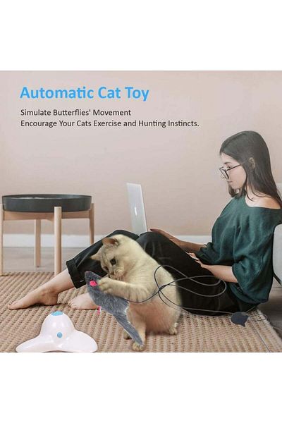TDCQ Set of 2 interactive cat toys TDCQ, multicolor, 1.8 m
