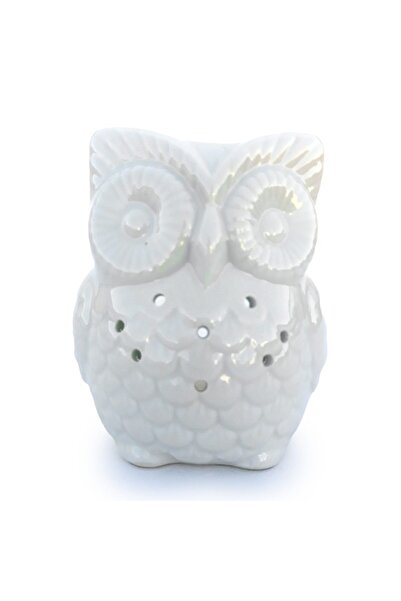 OEM Suport de lumânare din ceramică în formă de bufniță, aromaterapie, 10 cm