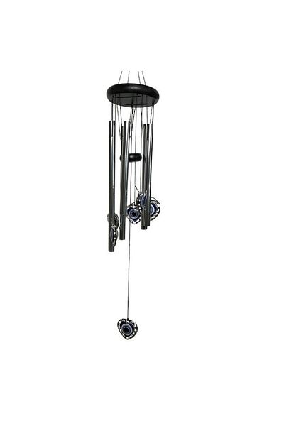 OEM Wind Chime, Hearts, 9x55cm, Silver