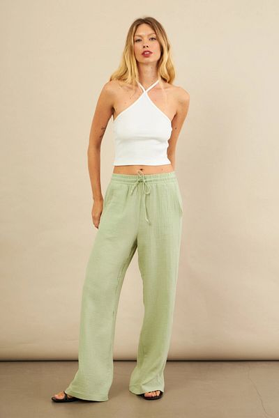 Cool & Sexy Γυναικείο παντελόνι Çağla Muslin FRO1004
