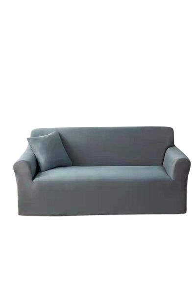 OEM Elastic Sofa Cover, Comfort Uni, Elastane, L-3 Seater, 185x230cm, Light Grey