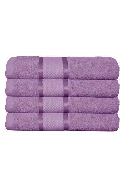 OEM Set 4 Bathroom Towels, Cotton, Uni, 400g/m², 70x140cm, Purple