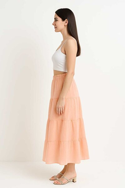 Maison La Femme Women's Skirt Muslin Long Skirt