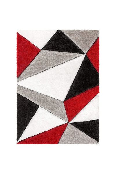 OEM Covor Antiaderent, Model Trunghiuri, Polipropilena /Imitatie Casmir, Multicolor, 80x150cm