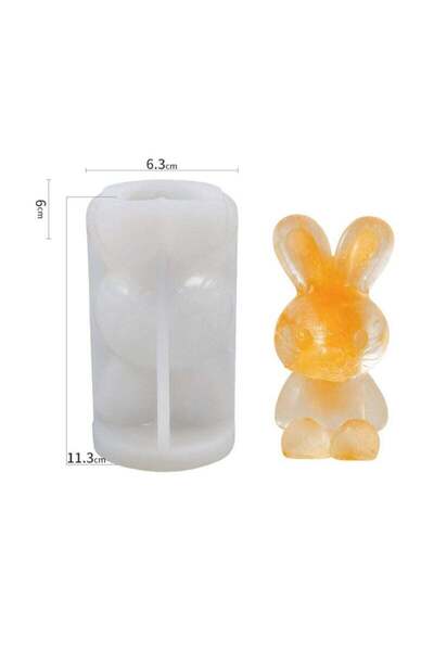 Arabest Ice Molds 3 Pack, Rabbit and bear shapes,Make Lovely 3D Drink Ice for Coffee, Juice