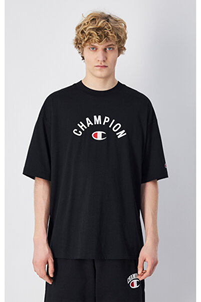 Champion Icons T-Shape Tee Siyah Erkek Tişört-220798-KK001