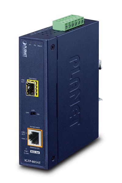 3kplanet Planet IP30 Industrial 10/100/1000Bas, IGTP-805AT