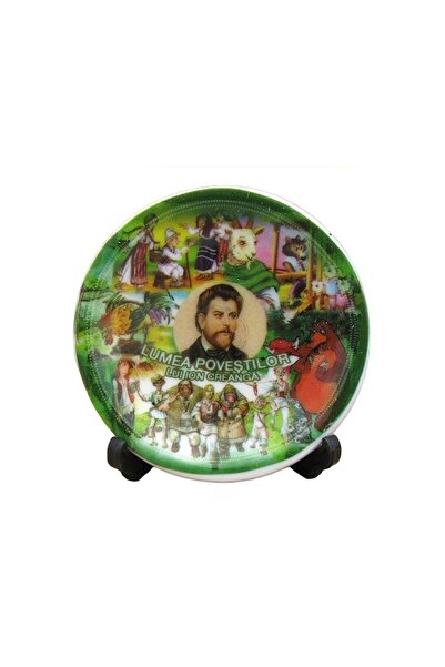 OEM Set 12 pieces of ceramic plate with magnet, Humulesti, 6x6cm